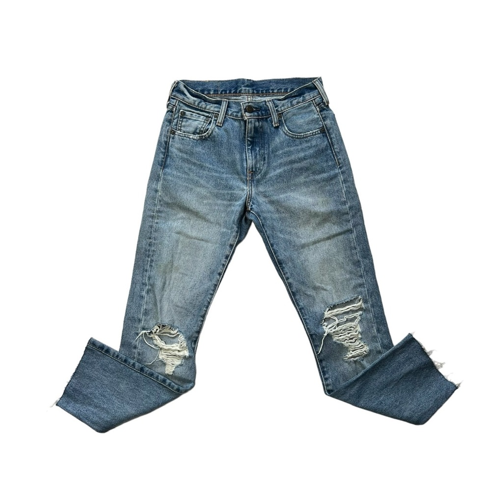 Levi's Relaxed Fit Distressed Blue Jeans